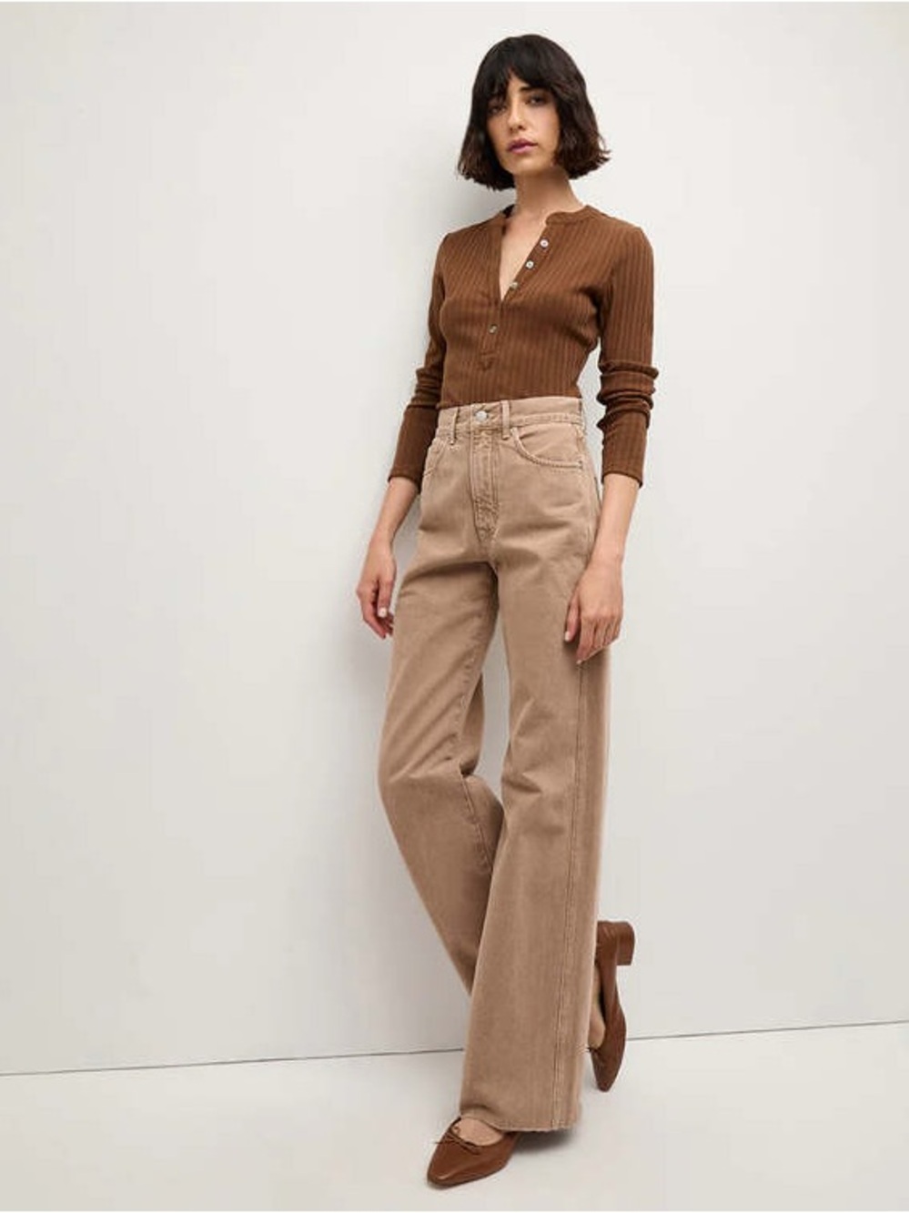 VERONICA BEARD Taylor Relaxed Wide Leg High Rise Jean 24